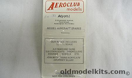 Aeroclub 1/72 Cast Metal Vickers Machine Guns-Three, AG001 plastic model kit